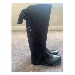 Coach rain boots